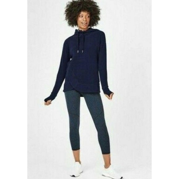 SWEATY BETTY Invigorate Luxe Hoodie Sweatshirt XS - Picture 2 of 9